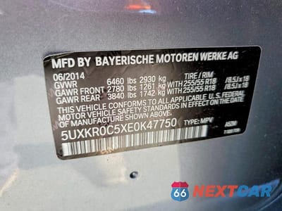Zdjęcie 13 z 13 samochodu: 2014 BMW X5 XDRIVE35I VIN:5UXKR0C5XE0K47750 - miniatura