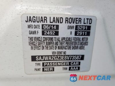Zdjęcie 12 z 12 samochodu: 2014 JAGUAR XJL PORTFOLIO VIN:SAJWA2GZ3E8V73587 - miniatura