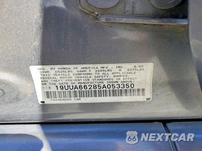 Zdjęcie 12 z 12 samochodu: 2005 ACURA TL VIN:19UUA66285A053350 - miniatura