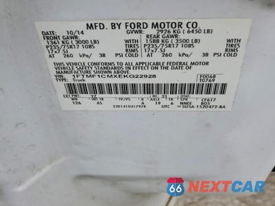 Zdjęcie 12 z 12 samochodu: 2014 FORD F150 VIN:1FTMF1CMXEKG22928 - miniatura
