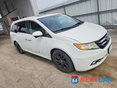 Czwarte zdjęcie samochodu z boku: 2014 HONDA ODYSSEY EXL VIN:5FNRL5H66EB048874 - miniatura