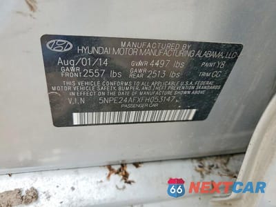 Zdjęcie 12 z 12 samochodu: 2015 HYUNDAI SONATA SE VIN:5NPE24AFXFH053147 - miniatura