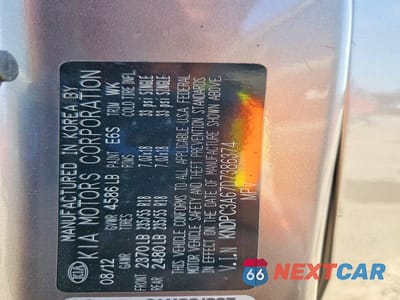 Zdjęcie 14 z 14 samochodu: 2013 KIA SPORTAGE SX VIN:KNDPC3A67D7386374 - miniatura