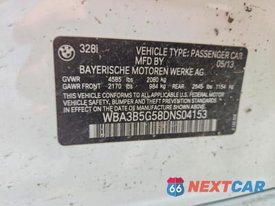 Zdjęcie 12 z 12 samochodu: 2013 BMW 328 XI SULEV VIN:WBA3B5G58DNS04153 - miniatura