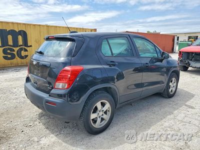 Trzecie zdjęcie samochodu z tyłu: 2015 CHEVROLET TRAX 1LS VIN:KL7CJPSB7FB098729 - miniatura