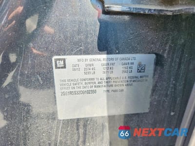 Zdjęcie 12 z 12 samochodu: 2013 CADILLAC XTS LUXURY COLLECTION VIN:2G61R5S32D9102350 - miniatura