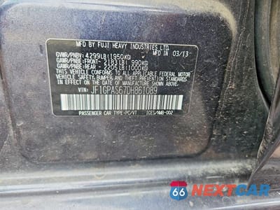 Zdjęcie 12 z 12 samochodu: 2013 SUBARU IMPREZA SPORT LIMITED VIN:JF1GPAS67DH861089 - miniatura