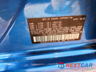 Zdjęcie 12 z 12 samochodu: 2020 SUBARU IMPREZA VIN:4S3GTAB61L3724117 - miniatura