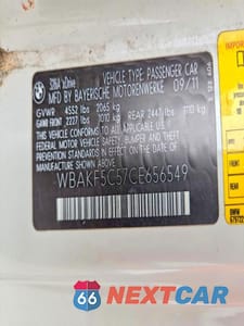 Zdjęcie 13 z 13 samochodu: 2012 BMW 328 XI SULEV VIN:WBAKF5C57CE656549 - miniatura