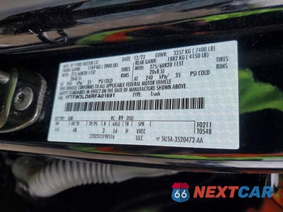 Zdjęcie 12 z 12 samochodu: 2024 FORD F150 XLT VIN:1FTFW3LD8RFA01691 - miniatura