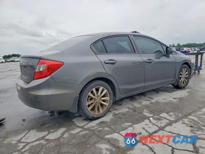 Trzecie zdjęcie samochodu z tyłu: 2012 HONDA CIVIC EXL VIN:2HGFB2F90CH524577 - miniatura