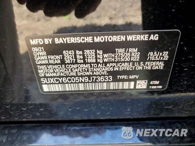 Zdjęcie 14 z 14 samochodu: 2022 BMW X6 XDRIVE40I VIN:5UXCY6C05N9J73633 - miniatura