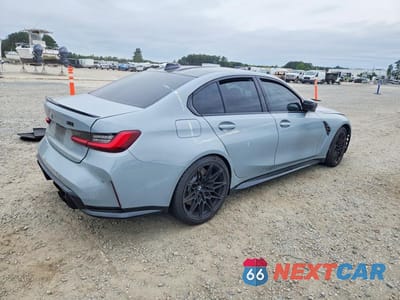 Trzecie zdjęcie samochodu z tyłu: 2022 BMW M3 COMPETITION VIN:WBS43AY01NFM26327 - miniatura