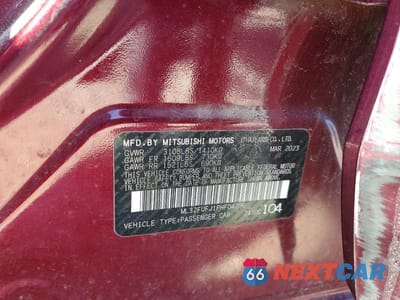 Zdjęcie 12 z 12 samochodu: 2023 MITSUBISHI MIRAGE G4 ES VIN:ML32FUFJ1PHF04296 - miniatura