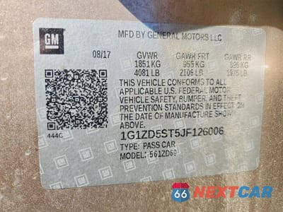 Zdjęcie 12 z 12 samochodu: 2018 CHEVROLET MALIBU LT VIN:1G1ZD5ST5JF126006 - miniatura