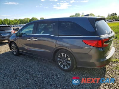 Drugie zdjęcie samochodu z przodu: 2022 HONDA ODYSSEY EXL VIN:5FNRL6H71NB053205 - miniatura