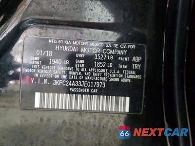 Zdjęcie 13 z 13 samochodu: 2018 HYUNDAI ACCENT SEL VIN:3KPC24A33JE017973 - miniatura