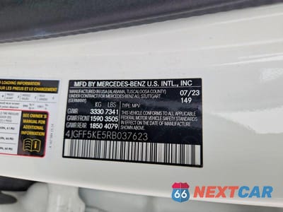 Zdjęcie 12 z 12 samochodu: 2024 MERCEDES-BENZ GLS 450 4MATIC VIN:4JGFF5KE5RB037623 - miniatura