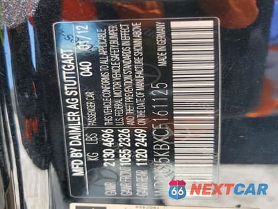 Zdjęcie 12 z 12 samochodu: 2012 MERCEDES-BENZ E 350 VIN:WDDKJ5KBXCF161125 - miniatura
