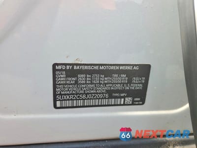 Zdjęcie 13 z 13 samochodu: 2018 BMW X5 SDRIVE35I VIN:5UXKR2C58J0Z20976 - miniatura