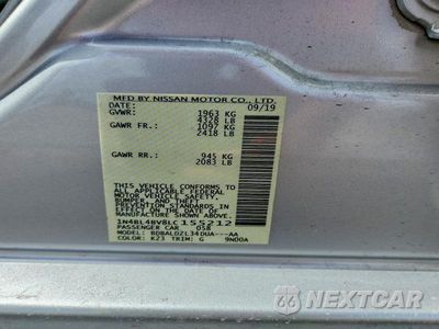 Zdjęcie 12 z 12 samochodu: 2020 NISSAN ALTIMA S VIN:1N4BL4BV8LC155212 - miniatura