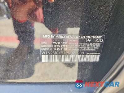Zdjęcie 12 z 12 samochodu: 2023 MERCEDES-BENZ EQB 300 4MATIC VIN:W1N9M0KB1PN072230 - miniatura