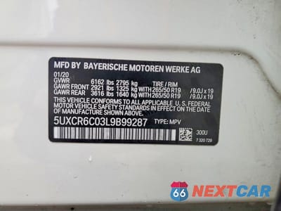 Zdjęcie 13 z 13 samochodu: 2020 BMW X5 XDRIVE40I VIN:5UXCR6C03L9B99287 - miniatura