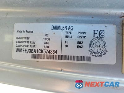 Zdjęcie 12 z 12 samochodu: 2012 SMART FORTWO PURE VIN:WMEEJ3BA1CK574384 - miniatura
