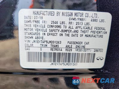Zdjęcie 12 z 12 samochodu: 2020 INFINITI Q50 3.0T LUXE VIN:JN1EV7AP5LM201243 - miniatura