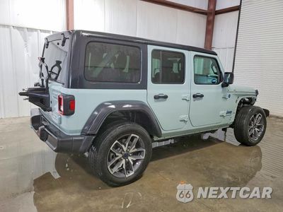 Trzecie zdjęcie samochodu z tyłu: 2024 JEEP WRANGLER 4XE VIN:1C4RJXN69RW316551 - miniatura