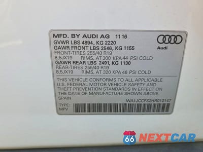 Zdjęcie 14 z 14 samochodu: 2017 AUDI Q3 PREMIUM PLUS VIN:WA1JCCFS2HR010147 - miniatura