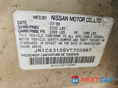 Zdjęcie 12 z 12 samochodu: 2000 NISSAN MAXIMA GXE VIN:JN1CA31D5YT720887 - miniatura