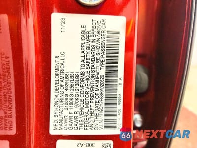 Zdjęcie 12 z 12 samochodu: 2024 HONDA ACCORD TOURING HYBRID VIN:1HGCY2F88RA020620 - miniatura