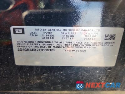 Zdjęcie 12 z 12 samochodu: 2015 BUICK REGAL PREMIUM VIN:2G4GN5EX2F9115132 - miniatura