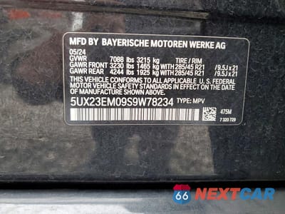 Zdjęcie 13 z 13 samochodu: 2025 BMW X7 XDRIVE40I VIN:5UX23EM09S9W78234 - miniatura