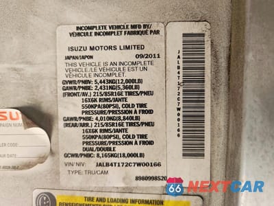 Zdjęcie 13 z 13 samochodu: 2012 ISUZU NPR VIN:JALB4T172C7W00166 - miniatura