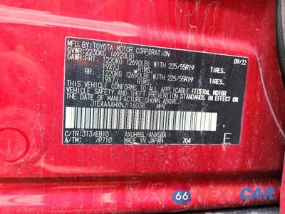 Zdjęcie 13 z 13 samochodu: 2022 TOYOTA VENZA XLE VIN:JTEAAAAHXNJ116038 - miniatura