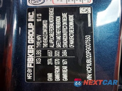 Zdjęcie 12 z 12 samochodu: 2023 FISKER OCEAN VIN:VCF1UBU20PG007550 - miniatura