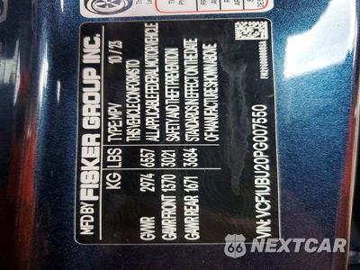 Zdjęcie 12 z 12 samochodu: 2023 FISKER OCEAN VIN:VCF1UBU20PG007550 - miniatura