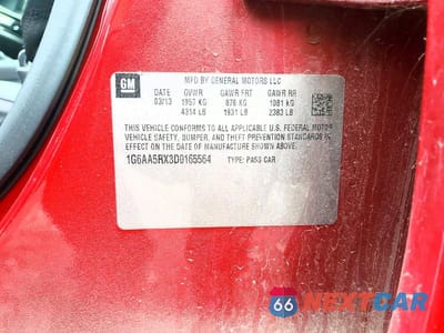 Zdjęcie 12 z 12 samochodu: 2013 CADILLAC ATS VIN:1G6AA5RX3D0165564 - miniatura