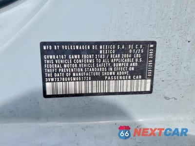 Zdjęcie 12 z 12 samochodu: 2025 VOLKSWAGEN JETTA SE VIN:3VW7X7BU6SM051728 - miniatura