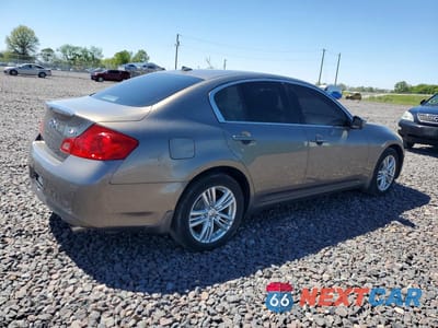 Trzecie zdjęcie samochodu z tyłu: 2011 INFINITI G37 SEDAN X VIN:JN1CV6AR3BM406853 - miniatura