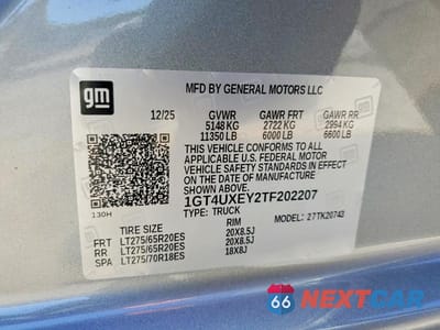 Zdjęcie 12 z 12 samochodu: 2026 GMC SIERRA K2500 DENALI ULTIMATE VIN:1GT4UXEY2TF202207 - miniatura