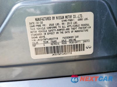 Zdjęcie 12 z 12 samochodu: 2020 INFINITI Q50 3.0T LUXE VIN:JN1EV7AP1LM207718 - miniatura