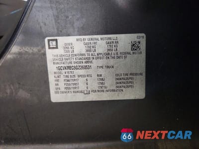 Zdjęcie 12 z 12 samochodu: 2016 CHEVROLET SILVERADO K1500 LT VIN:1GCVKREC6GZ260531 - miniatura