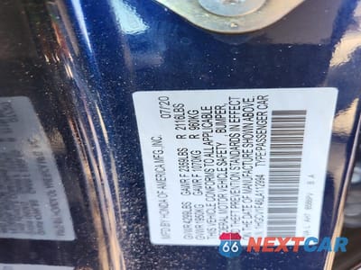 Zdjęcie 12 z 12 samochodu: 2020 HONDA ACCORD EX VIN:1HGCV1F46LA112994 - miniatura