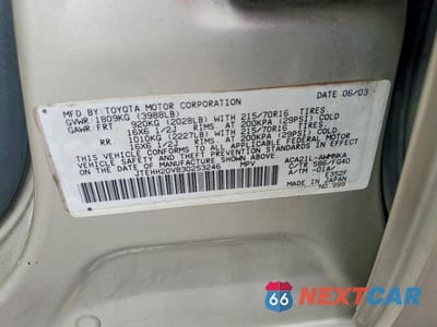 Zdjęcie 12 z 12 samochodu: 2003 TOYOTA RAV4 BASE VIN:JTEHH20V830253246 - miniatura