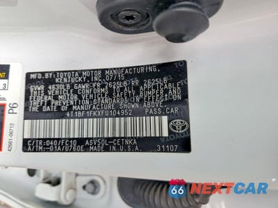 Zdjęcie 12 z 12 samochodu: 2015 TOYOTA CAMRY LE VIN:4T1BF1FKXFU104952 - miniatura