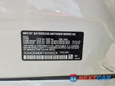 Zdjęcie 14 z 14 samochodu: 2026 BMW X7 ALPINA XB7 VIN:5UX43EM08T9056024 - miniatura