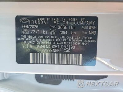 Zdjęcie 12 z 12 samochodu: 2026 HYUNDAI ELANTRA SEL SPORT VIN:KMHLM4DG5TU192198 - miniatura